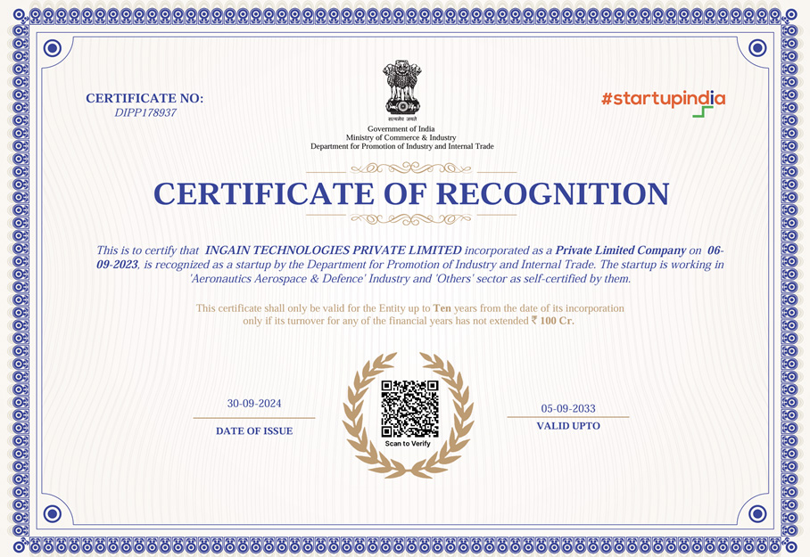 Indian Sturt UP certificate